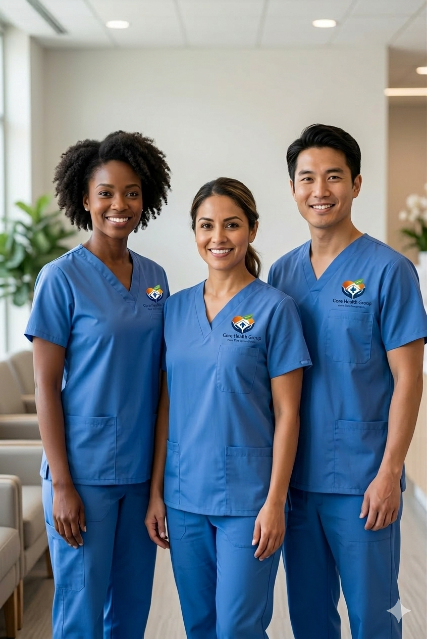 Core Health Group caregivers — professional and compassionate